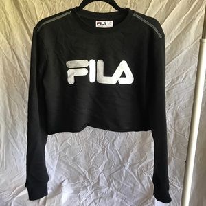 FILA cropped crewneck